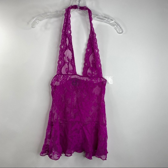 Victoria's Secret Womens Lace Plunge Purple Lingerie Extra Small - Picture 2 of 12
